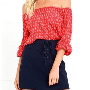 Billabong Off the Shoulder Top